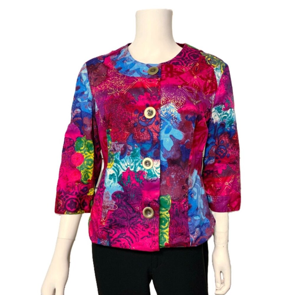 COLDWATER CREEK Women's Batik Swing Jacket. Size P12